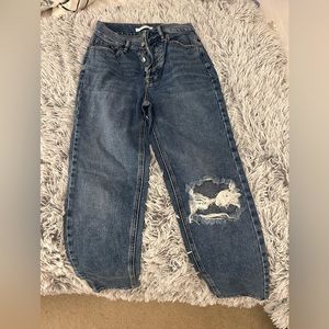 PacSun straight leg dark blue jeans